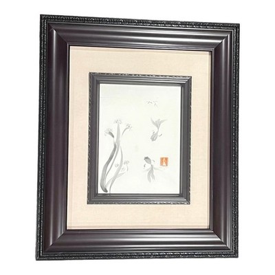 JM Kijima Signed Watercolor Painting Japanese Koi Fish Sea Life