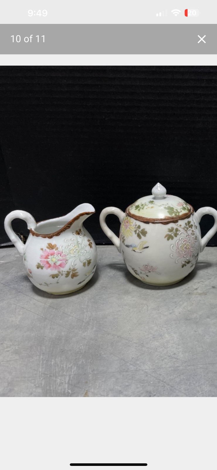 Antique 3 Pc. Hand Painted Nippon Tea Set- Torii Mark BackstampのeBay公認 ...