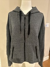 Calvin Klein Performance Women  s Dark Grey Zipper Hoodie Size Medium Regular