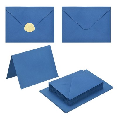 50Pack Dark Blue 5x7 Envelopes, A7 Envelopes with Cards Stickers