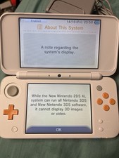 Nintendo 2DS XL Orange & White Handheld System