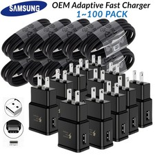Lot Fast Charging Block USB Charger Plug Adapter USB C Cable for Samsung Android