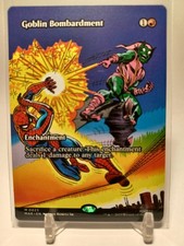MTG Marvel Goblin Bombardment Showcase John Romita Sr. Spider-Man Mythic In Hand