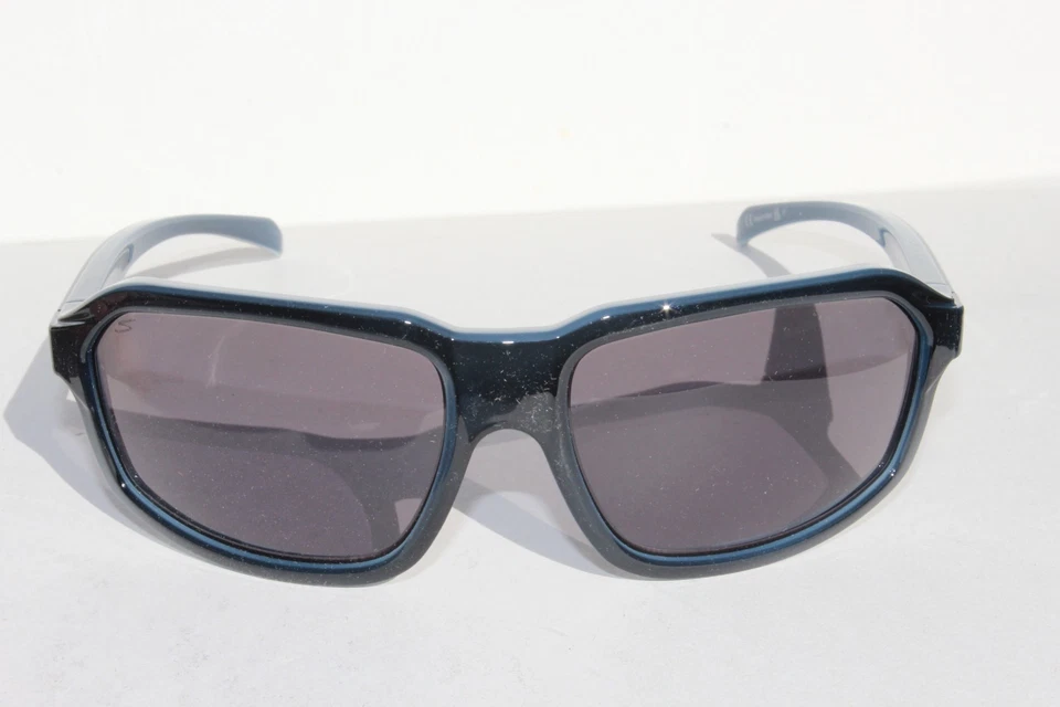 SERENGETI Hext POLARIZED Sunglasses Shiny Blue/Saturn Smoke Gray SS571005 Italy - Image 3 of 4