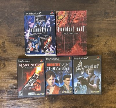 Resident Evil: The Essentials (Sony PS2 2, 2007) Complete W/Manuals & Tested 