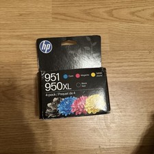 HP 950XL Black 951 Tri-Color 4-Pack Ink Cartridge NEW Sealed OEM Expires 2028