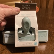 Martha Stewart Crafts EMBOSSED SCROLL LACE Edge Border Punch