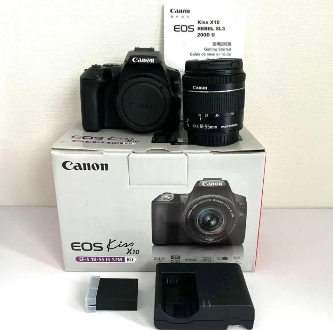 ＥＯＳ　ＫＩＳＳ　Ｘ１０　１８－５５ＫＩＴ Canon EOS Kiss X10 Digital SLR Camera Kit with EF-S 18-55mm Lens
