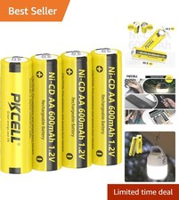 High-Capacity 4 Pack AA 1.2V Rechargeable Batteries - Eco-Friendly Solution 2.40 per gallon