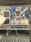 Drake Maye 2024 Topps Resurgence Amped Up RPA Blue Surge Refractor /99