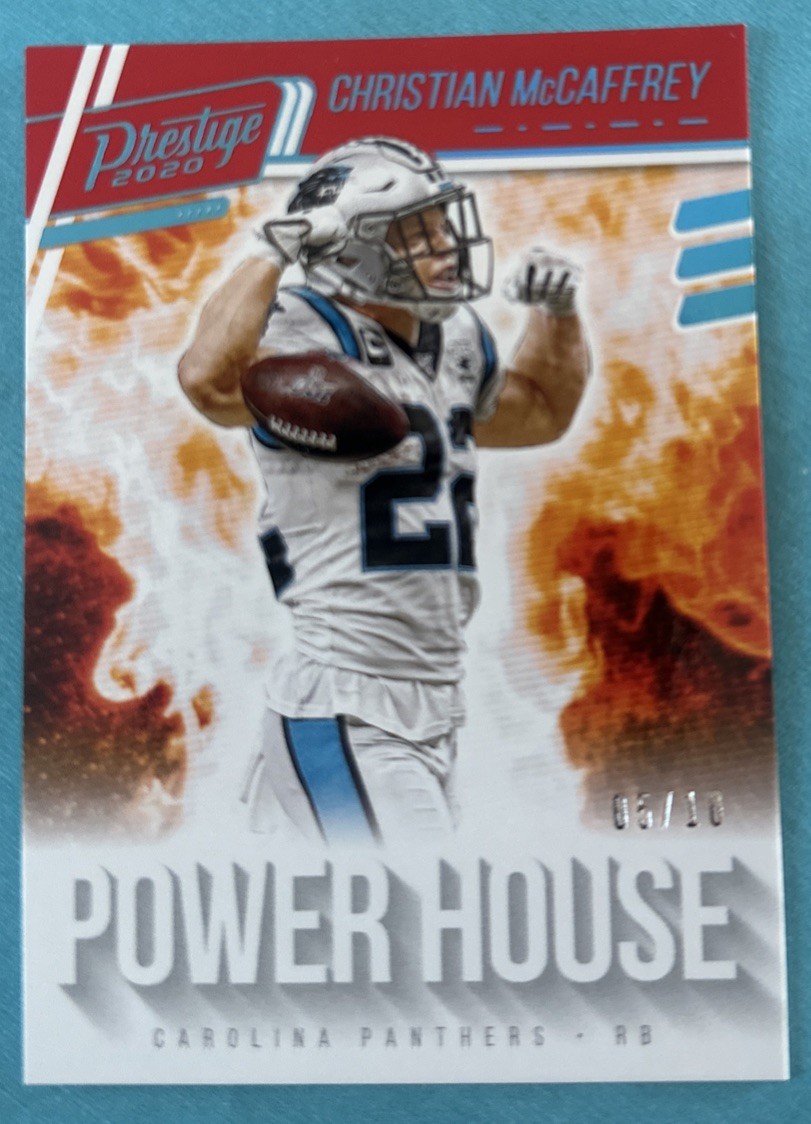 2020 Panini Prestige #PH-CM Christian McCaffrey Power House  05/10 SSP #PH-CM