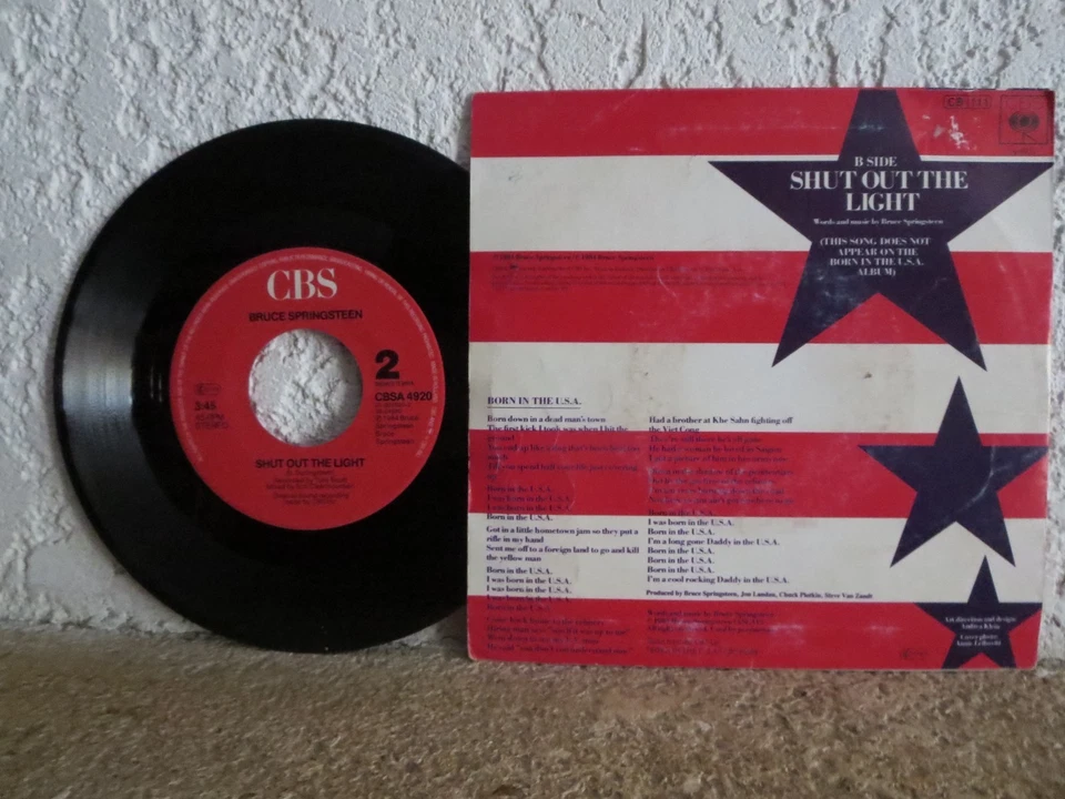 Bruce Springsteen  Vinyle 45 Tours Born in the U.S.A - Photo 3/4