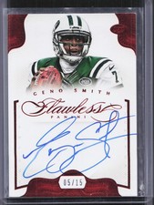 2014 Panini Flawless #22 Geno Smith Flawless Signatures Ruby #/25