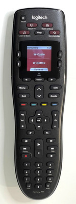 Logitech Harmony 700 Remote with Color Screen Tested Works!