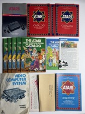 Huge Lot Of Atari 2600 Console Manuals/Booklets