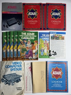 Huge Lot Of Atari 2600 Console Manuals/Booklets