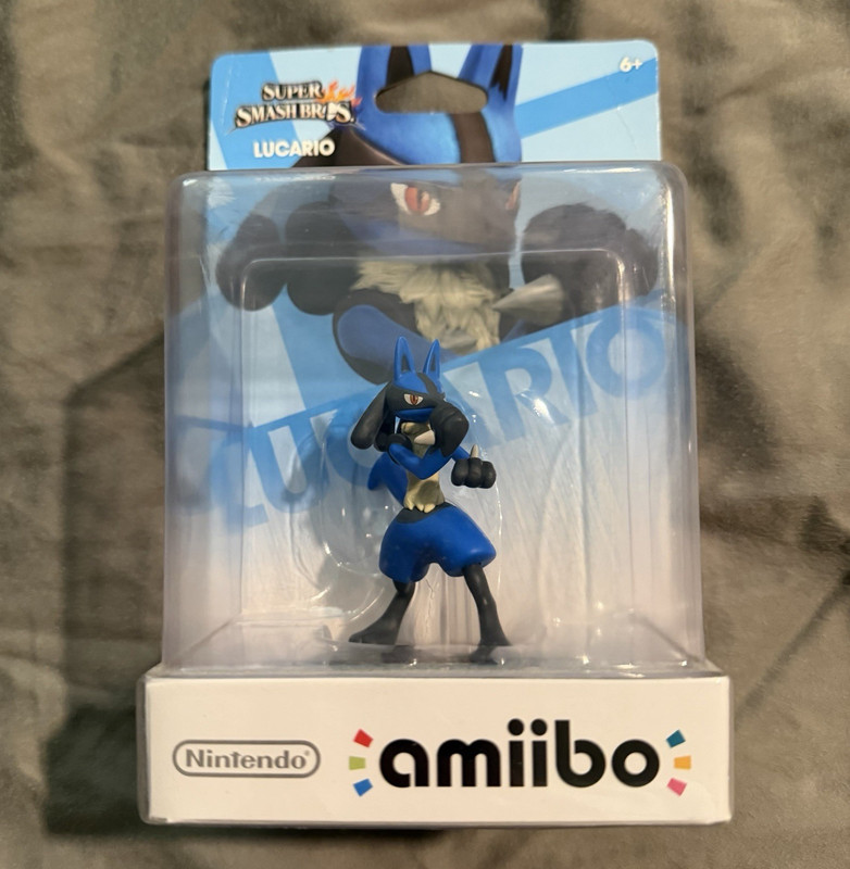 Nintendo amiibo Lucario Character Figure - Super Smash Bros. Sealed (2014) READ