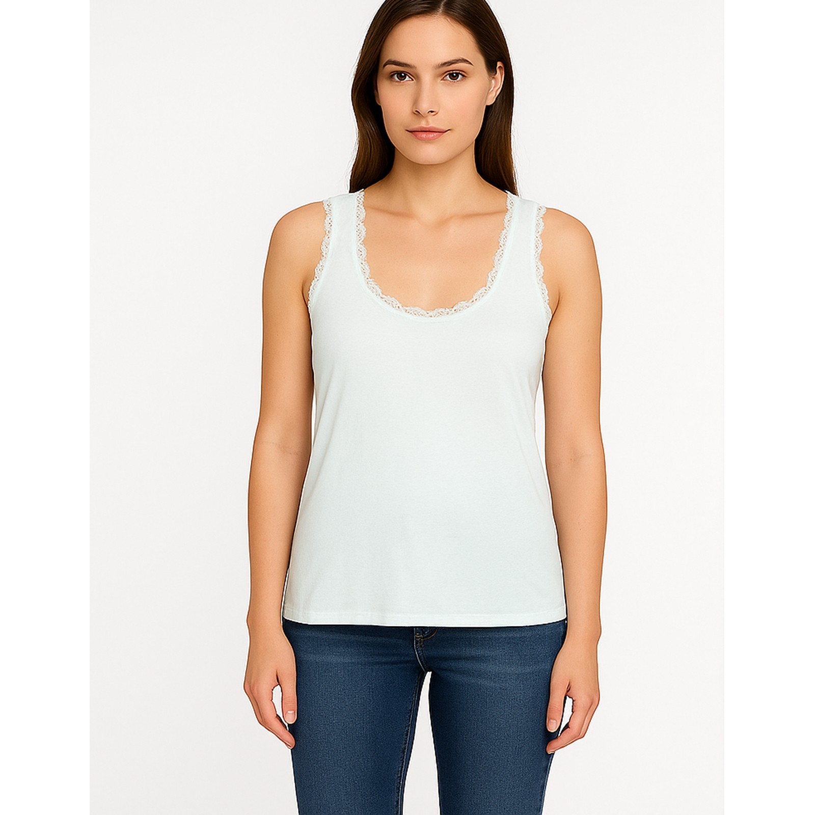 Bendon Mujer Verde Agua Talla 44 Top Noche Para Dormitorio