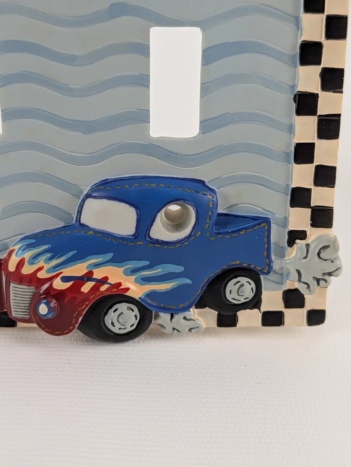 Выключатель света Borders Unlimited для комнаты мальчика гоночные автомобили с двойными стенками - Изображение 3 из 4