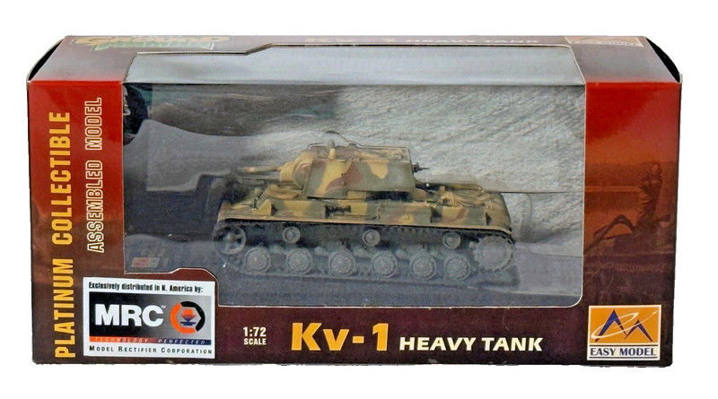 MRC EASY MODEL 1:72 SCALE " KV-1 1941 RUSSIAN HEAVY TANK " PLASTIC MODEL 36275