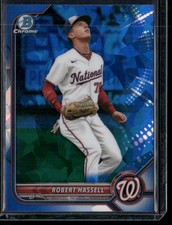 Robert Hassell 2022 Bowman Draft Sapphire Edition #BDC-169 Washington Nationals