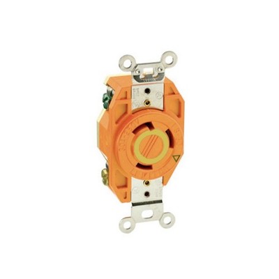 Lot of 10 Leviton 2610-IG 30A 125V L5-30R Locking Receptacle Orange NEW