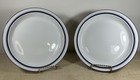 Dansk Bistro Christianshavn Blue 8.75" Salad Plates Blue Stripe Set of 2