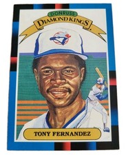 1988 Donruss Diamond Kings #12 Tony Fernandez Toronto Blue Jays Baseball Card K0