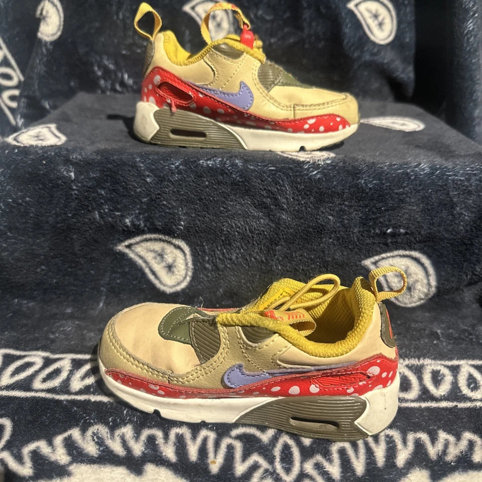 Nike Air Max 90 Toggle SE TD 'Mushroom' Toddler Shoe Size 7C - Image 2 of 4