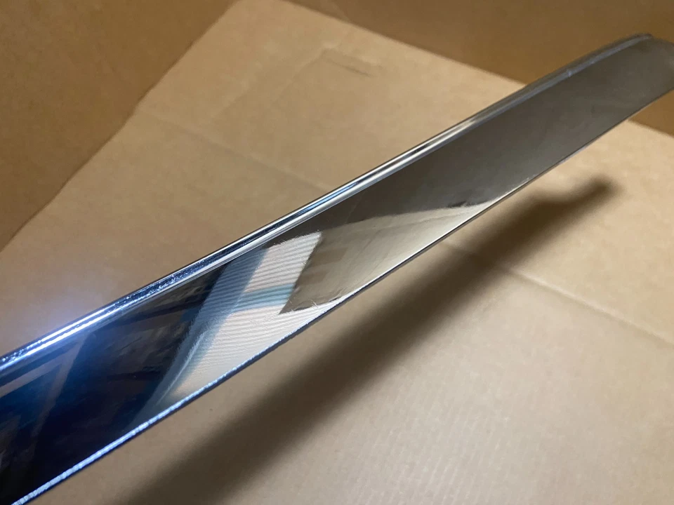 LEER ---- Panel de cabezal Mopar 3672105 panel de ajuste cromado para Chrysler Newport 1973 Foto 4 de 4