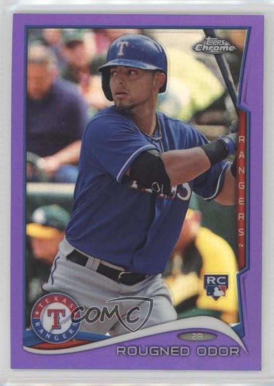 2014 Topps Chrome Retail Purple Refractor Rougned Odor #213 8k4