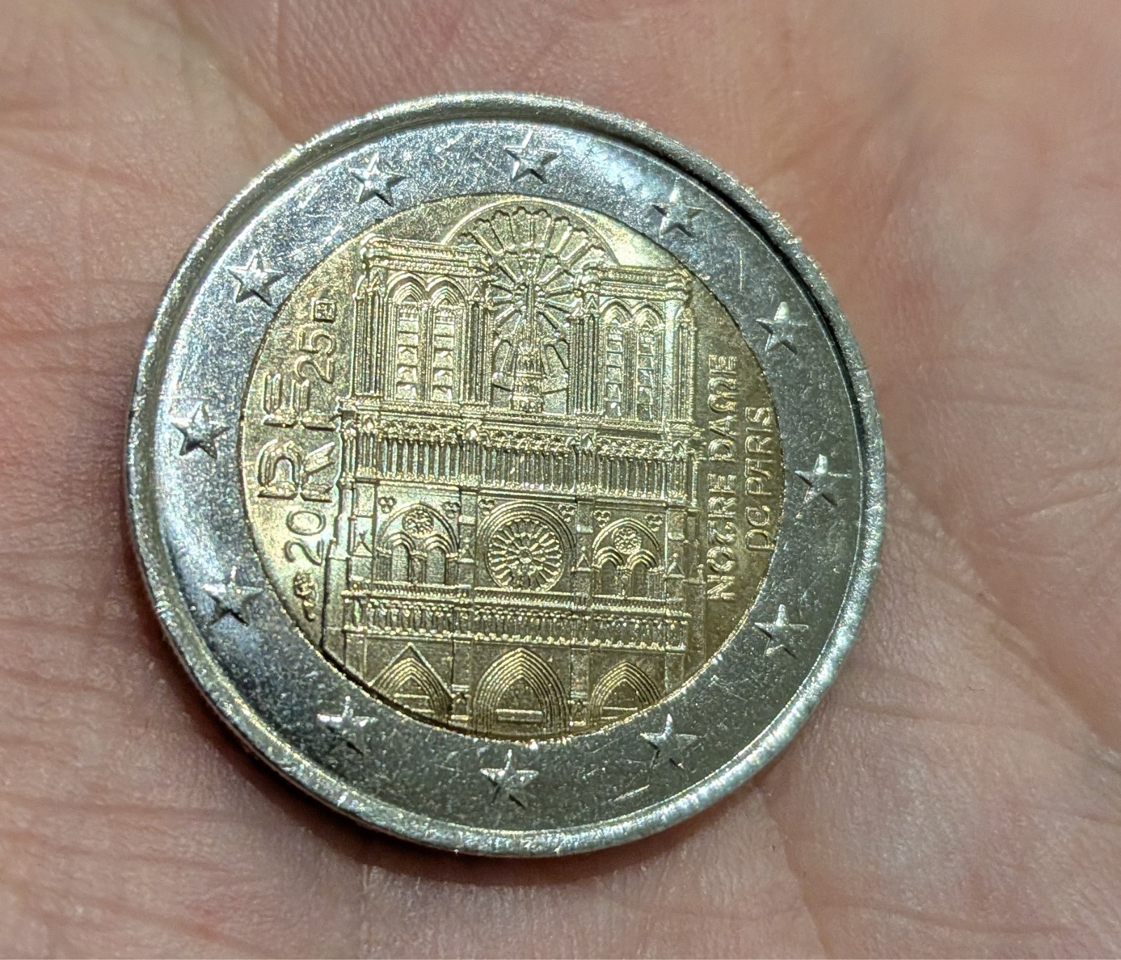 Pièce 2 euro Notre-Dame-de-Paris