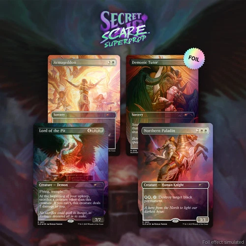MTG Secret Lair Artist Series Kieran Yanner Rainbow Foil Edition Demonic Sealed