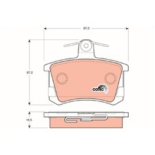 TRW Bremsbelagsatz Bremsklötze hinten 4A0698451 4D0698451B 443698451B | 764675