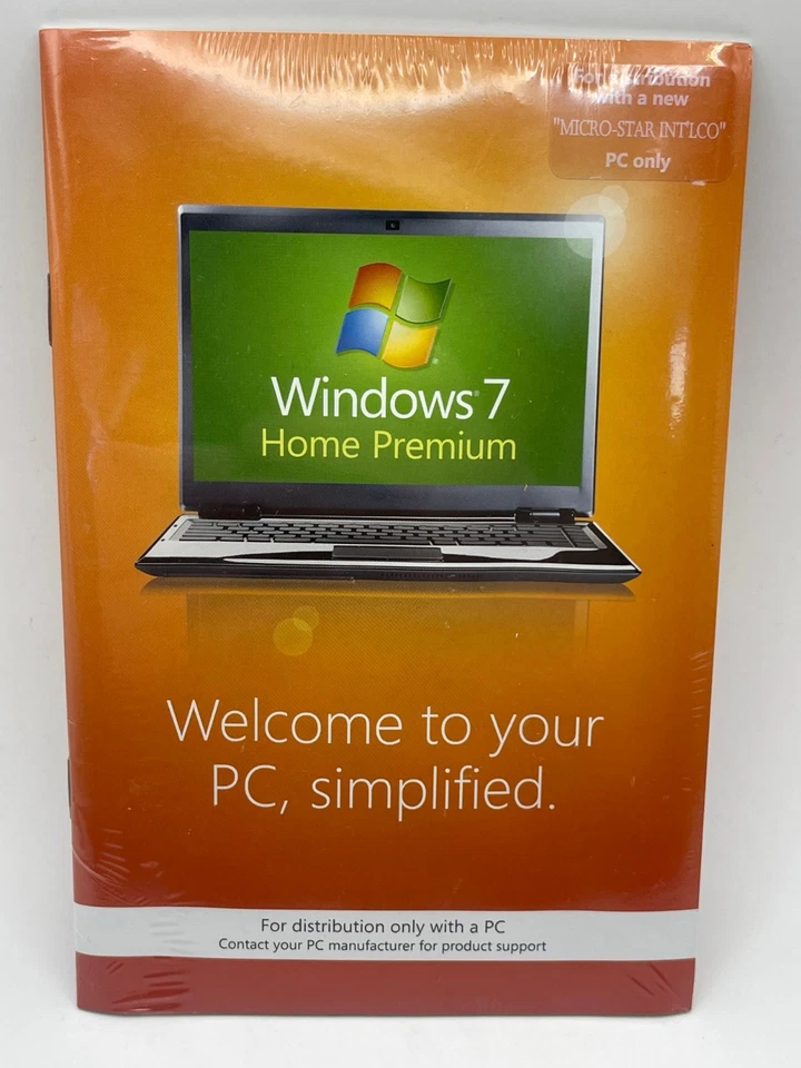 Microsoft Windows 7 Home Premium New and Sealed - Image 1 of 1