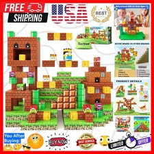 Magnetic Blocks Building Toys - Build Mine Magnet World Set Toddler Kids Sens...