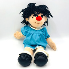 Molly Big Comfy Couch Doll Plush Stuffed Toy 17" Blue Dress Vintage 1995 EUC