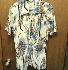 Prince Igor by Burma Short Sleeve Button Shirt Adult L Excellent Vintage 1970s