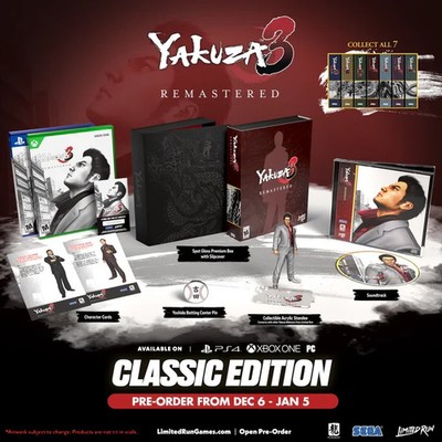 Yakuza 3 Remastered Classic Edition - Limited Run - Xbox - Neu/Sealed
