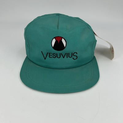Vintage Vesuvius K-Products TEAL Sunspark SnapBack Hat Cap Made in USA