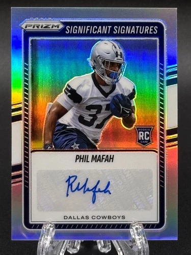 Phil Mafah 2025 Panini Prizm Rookie Significant Signatures Auto Dallas Cowboys