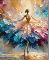 Qiukoo Malen Nach Zahlen Erwachsene Ballett - 40X50 Cm