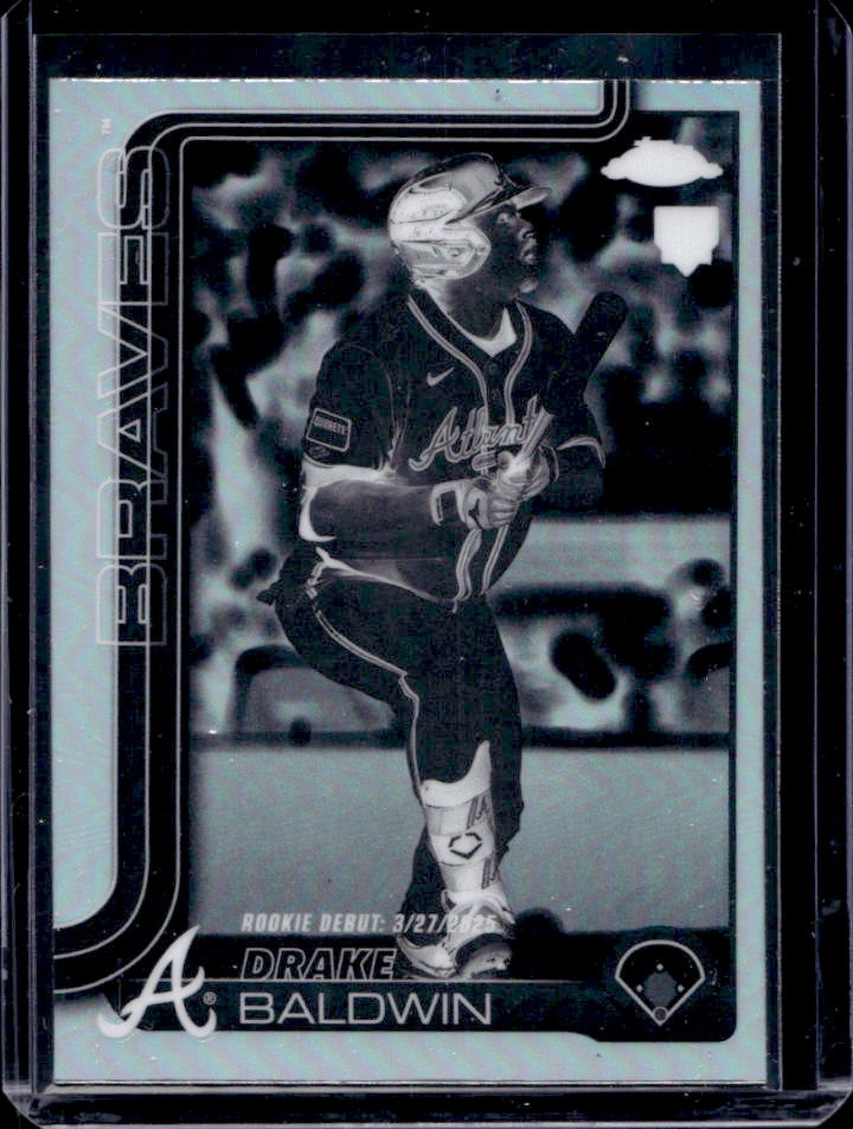 2025 Topps Chrome Update Drake Baldwin Negative Refractor RC #USC88 Braves