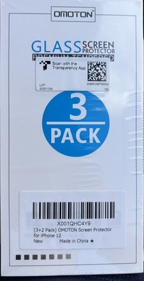 Omoton Glass Screen Protector For iPhone 12 / 6,1 Zoll/ Neu