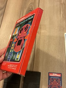 Tron Maze A Tron & Tron Deadly Discs Mattel Intellivision CIB w/ Overlays w/ Box