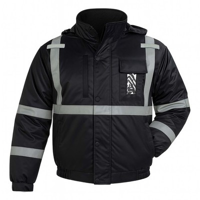 HI Viz Visibilty Bomber reflektierende Auftragnehmer Sicherheit Arbeitsjacke