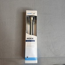Moen Banbury 9 in. X 0.875 in. Grab Bar with Press and Mark in Brushed Nickel