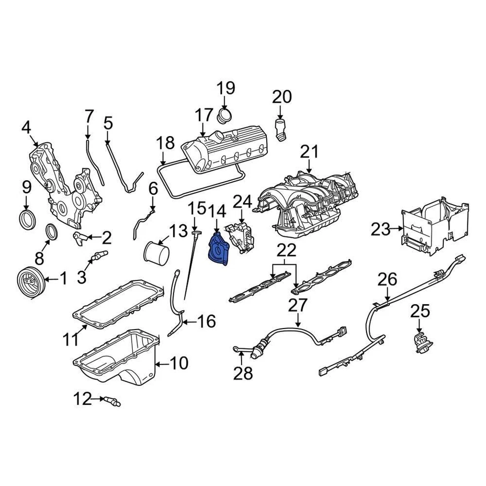 For Lincoln Navigator 2005-2014 Lincoln 9L3Z6600A Engine Oil Pump Foto 3 de 3