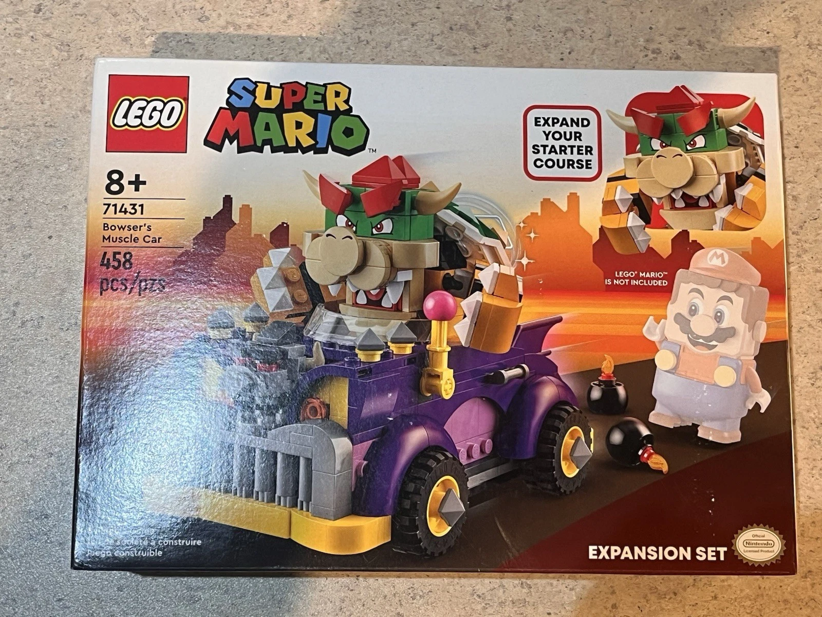 Bowser's Muscle Car Expansion Set 71431 - LEGO Super Mario Sealed Set
