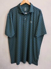 Rhoback The Notre Dame Green Golden Clover Performance Polo Shirt Men's XXXL